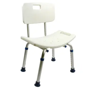Chaise de douche avec dossier Zoé blanc