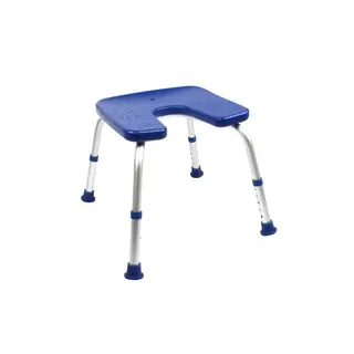 Tabouret de douche avec découpe Sidney bleu