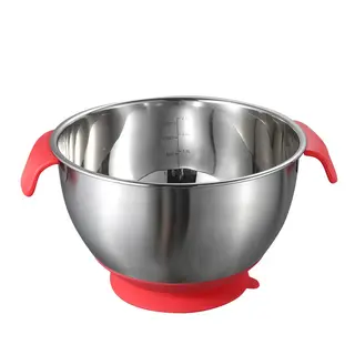 Saladier inox à ventouses et poignées