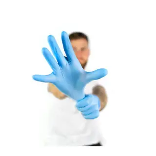 Gants d'Examen Jetables Hybride en Nitrile & Vinyle - Non poudrés - Boîte de 100