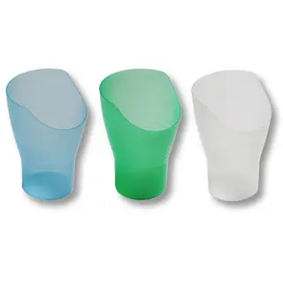 Verre à découpe nasale