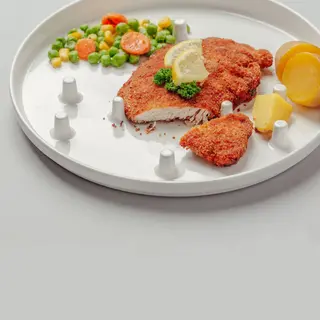 Assiette antidérapante utilisable à une main Frau Kettner