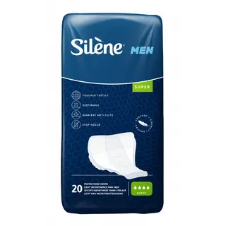 Men Confort Super Male Guards, 3.54 in x 15.75 in (9x40 cm) (x20) Silène