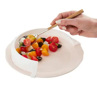 Rebord d'assiette incurvé