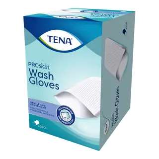 TENA ProSkin Wash Glove, Uncoated Wash Mitts