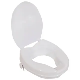 Raised Toilet Seat with Lid