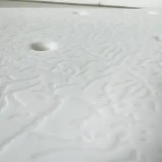 Tabouret de douche incurvé Jill blanc