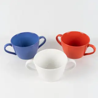 Non-Slip Extra-Hard Porcelain Bowl with Handles