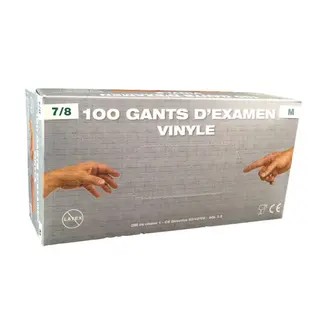 Disposable Powdered Vinyl Gloves - Pack of 100
